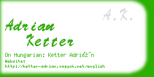 adrian ketter business card